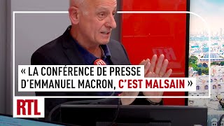 JeanMichel Aphatie  quotLa conférence de presse dEmmanuel Macron cest malsainquot [upl. by Siednarb]