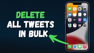 How to Delete Tweets All at Once Tutorial 2024 Full Guide [upl. by Jemina]