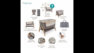 Tutti Bambini CoZee® Bedside Crib  มาตรฐานวัสดุของ CoZee® Bedside Crib เตียงวางข้างเตียงแม่ โคซี่ [upl. by Oribel999]