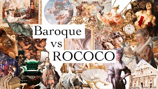 Baroque vs Rococo whats the difference Art History 101 [upl. by Outhe419]