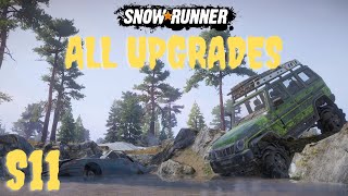 All PhaseSeason 11 Upgrade Locations Burlak 6X6 Neo Falcon 2000 SnowRunner New Update DLC [upl. by Weisbrodt]