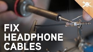 How to Fix Broken Headphone Cables [upl. by Basile]