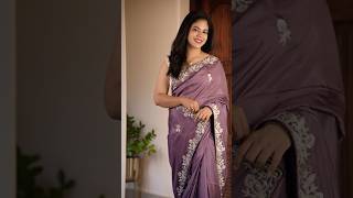 HandcraftedElegance DesignerPartySarees PurpleSareePerfection BridalCustomization PartywearSar [upl. by Philbrook]