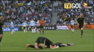 Germany vs Argentina 3rd July 2010 40 Highlights english commentator [upl. by Larine]