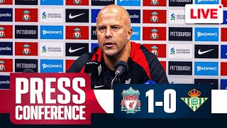 Arne Slot PostMatch Press Conference  LFC USA Tour  Liverpool 10 Real Betis [upl. by Relyc]