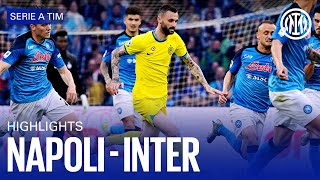 NAPOLI 31 INTER  HIGHLIGHTS  SERIE A 2223 ⚫🔵🇬🇧 [upl. by Eslek447]