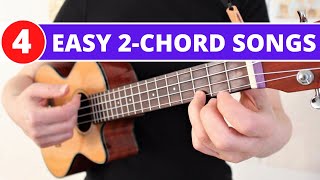 Easy 2 Chord Songs Beginner Ukulele Tutorial [upl. by Herzberg]