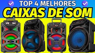 4 MELHORES CAIXAS DE SOM BLUETOOTH • Melhor Caixa de Som Amplificada com Bluetooth [upl. by Ariaic781]