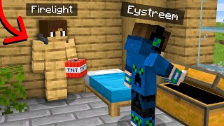 I Secretly Moved into Eystreem’s House in Minecraft [upl. by Oaht]