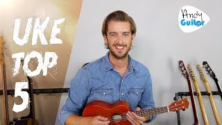 Top 5 Ukulele Songs  EASY CHORDS [upl. by Novla]