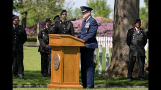 Memorial Day 2021 at the Netherlands American Cemetery at Margraten [upl. by Krilov]