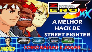 Street Fighter Zero 3 MIX Ver 030 by Zero800 COMO BAIXAR E JOGAR  LINK [upl. by Leonie]