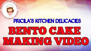 Bento Cake MakingPricilas Kitchen Delicacies [upl. by Perkin]