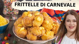 Frittelle di carnevale ripiene di crema ricetta facile [upl. by Avraham380]