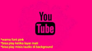 Youtube Pink Mod Apk [upl. by Ecirtram]