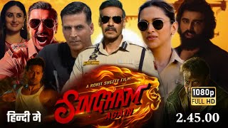 Singham again full movie hindi dubbed 2024  Ajay devgan Deepika padukon Akshay kumar  Review [upl. by Sivart955]