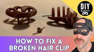 🔥 How To Fix A Broken Hair Clip➔ Simple Trick amp DIY Repair [upl. by Assedo448]