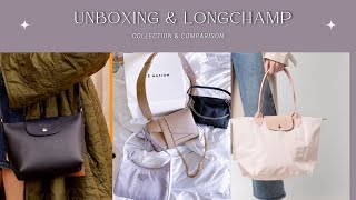 Longchamp Collection  Comparison  Unboxing [upl. by Lazes]