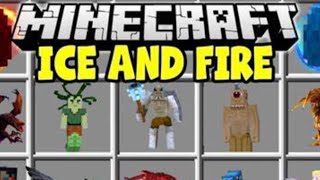 Showcasing all mobs from the ice and fire mod in Minecraft really overpowerd mobs [upl. by Ynomrah168]