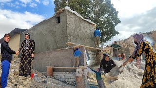 Trying to build nomadic dreams building a nomadic hut by a poor family [upl. by Snodgrass]