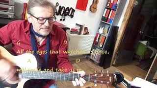 How To Play Steve Winwoods quotBack In The High Life Againquot on Acoustic Guitar  Play Along Tutorial [upl. by Hadeehuat]