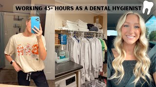 COME WITH ME TO WORK OVER 40 HOURS  DENTAL HYGIENIST TEMPING  FULL TIME AT PRIVATE PRACTICE [upl. by Dachi]