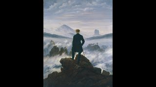 Il viandante sul mare di nebbia di Friedrich e l quotInfinitoquot di Leopardi letto da Vittorio Gassman [upl. by Anotyad603]