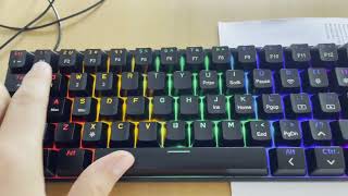 Ajazz STK61 Keyboard unboxing and review [upl. by Nickey]