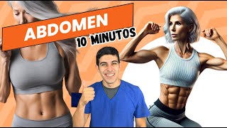 EN MENOS DE 10 MINUTOS FORTALECE TU ABDOMEN SI ERES UN ADULTO MAYOR [upl. by Elleneg]