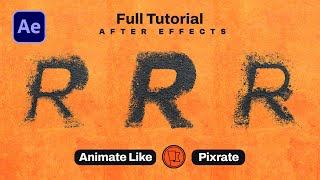 Create Grungy Text Animations like Pixrate in After Effects  No Plugins [upl. by Howey250]