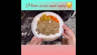 How to cook simple and easy Creamy chicken mushrooms 🥘 [upl. by Ailaza351]