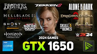 GTX 1650  I5 13600K 2024 Games Tested [upl. by Cosetta]