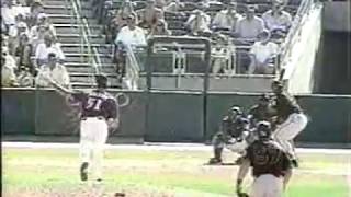 Randy Johnson hits bird with a 95MPH fastball [upl. by Hawger31]