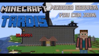 Introducing New Players to My Modded Minecraft Server  Tardis amp Dragons Server [upl. by Nomyad128]