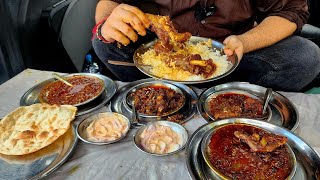 Kaka Bhai Meat Wale  Hindu Meat Dhaba Manthal Ka Bhuna Mutton Aur Paya Bhuna  Jammu food tour [upl. by Eimrots]