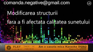 Gasca Zurli  Am o casuta mica Karaoke DEMO Negativ Instrumental [upl. by Nortal]