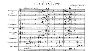 Full Score Copland  El Salón México 1936 for orchestra [upl. by Riek]