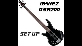 Ibanez GSR200 Bass Set Up [upl. by Kendrah]