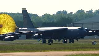 B52 arrives at RAF Fairford [upl. by Bodwell]