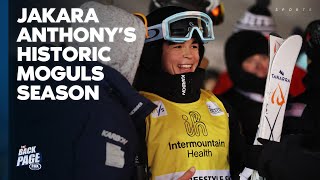 Jakara Anthonys RECORDBREAKING Moguls World Cup season 🥇  The Back Page  Fox Sports Australia [upl. by Ojoj]