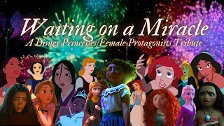 Disney PrincessesFemale Protagonists Tribute Edit AMV  ❝Waiting on a Miracle❞ Encanto Edit [upl. by Misti]