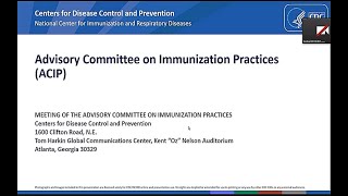 October 2020 ACIP Meeting  Welcome amp Immunization Schedules [upl. by Bal638]