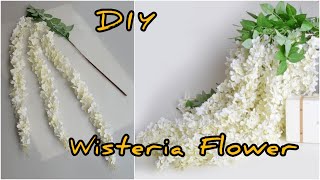 DIY Wisteria Flower  DIY Wisteria  Fake Plant Artificial Wisteria Flower  How To Make Wisteria [upl. by Schaab]