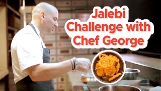 Masterchef Australias Judge George Calombaris Takes The Jalebi Challenge  Zomato [upl. by Burrill835]