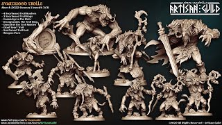 Artisan Guild  SVARTWOOD TROLLS  March 2022 Set [upl. by Mamoun64]