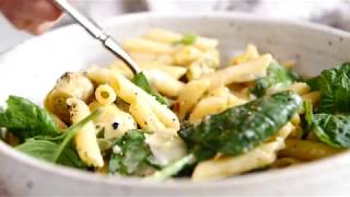 lemony spinach and artichoke brie penne pasta [upl. by Annoik467]