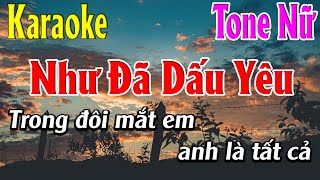 Như Đã Dấu Yêu Karaoke Tone Nữ Karaoke Lâm Organ  Beat Mới [upl. by Jaye]