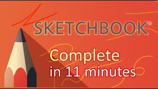 Autodesk SketchBook  Tutorial for Beginners in 11 MINUTES [upl. by Amees675]