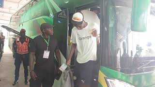 Arrivée des lions du Sénégal au stade senegalvsburkinafaso [upl. by Anilegna]