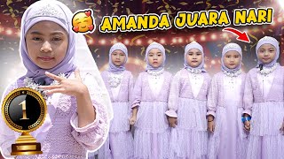 WOW AMANDA MENANG LOMBA NARI ISLAMI LAGI GAK NYANGKA BANGET [upl. by Salem]